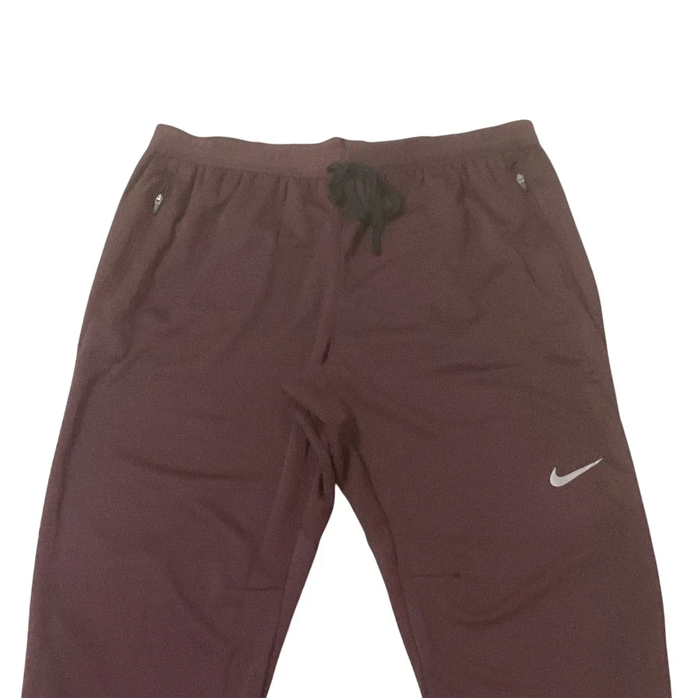 Nike Stride Running Pants Mens L Burgundy  With Tags Dri-FIT Tapered 23in Inseam